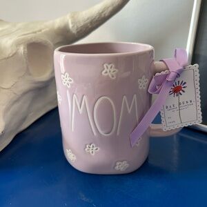 Rae Dunn Light Purple Lavender Floral Flowers Mom Mug